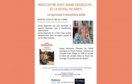 Rencontre avec Annie Degroote à la Thalassa